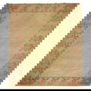 Antique Persian Malayer Rug Late 19th Century Yellow Ground Tabriz 9'7'' x 11'6'': Antique Persian Malayer Rug Late 19th Century Yellow Ground Tabriz 9'7'' x 11'6'' This exquisite late 19th century Antique Persian Malayer rug features a stunning yellow ground, hand-woven from high-q