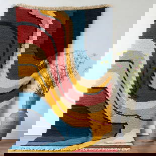 Picasso Inspired Handmade knoted Rug 138" x 276" Natural Wool: Picasso Inspired Handmade knoted Rug 138" x 276" Natural Wool PLEASE NOTE: Framed Large or heavy items do not have shipping costs included. The exact shipping cost will be added to your invoice post a