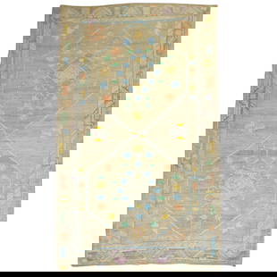 Vintage Turkish Kars 20th Century Hand-Woven Geometric Rug 7'10 x 14'4: Vintage Turkish Kars 20th Century Hand-Woven Geometric Rug 7'10 x 14'4 This unique, hand-woven Turkish Kars rug blends traditional craftsmanship with vibrant, modern aesthetics. Measuring 7'10" x 14'4