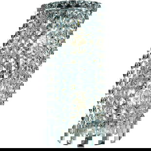 Maxime 2-Light Chrome Wall Sconce with Royal Cut Crystals 18": Maxime 2-Light Chrome Wall Sconce with Royal Cut Crystals 18" Illuminate your space with this stunning 2-light wall sconce, designed with a polished chrome finish and adorned with royal cut crystals.
