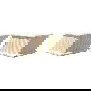 Pair of Vintage Coquina Stone Side Tables Coastal Charm: Pair of Vintage Coquina Stone Side Tables Coastal Charm Enhance your living space with this stunning pair of Vintage Coquina Stone side tables, perfect for adding a touch of coastal charm. Crafted fro