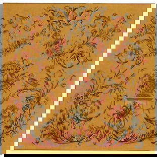Provence Home 48x48 Coral Red Hand-Woven Aubusson Tapestry: Provence Home 48x48 Coral Red Hand-Woven Aubusson Tapestry This stunning hand-woven tapestry features a vibrant coral red finish, showcasing an elegant Aubusson style design with a lovely leaf motif.