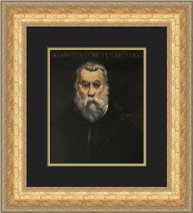 Edouard Manet After Tintoretto's Self-Portrait Custom Framed Art Print 19x17: Edouard Manet After Tintoretto's Self-Portrait Custom Framed Art Print 19x17 This custom framed print showcases Edouard Manet's work titled 'After Tintoretto's Self-Portrait', blending elements of Exp