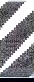 22' Handmade Mahi Tabriz Runner Rug Wool Silk Blend 2.9' Wide: 22' Handmade Mahi Tabriz Runner Rug Wool Silk Blend 2.9' Wide Enhance your living space with this exquisite 22-foot long Handmade Mahi Tabriz Runner, crafted from a luxurious blend of high-quality woo