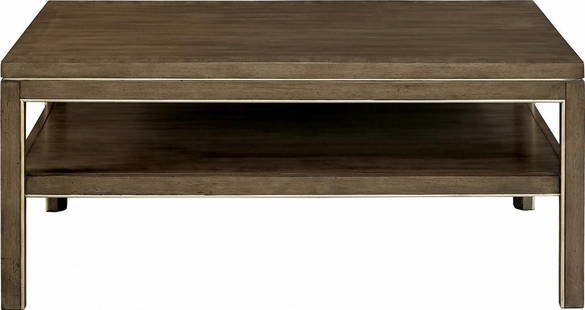 Port Eliot Tiered Cocktail Table with Silver Leaf Accents: Port Eliot Tiered Cocktail Table with Silver Leaf Accents The Port Eliot Tiered Cocktail Table features a modern transitional design with elegant silver leaf accents. Ideal for enhancing your living s