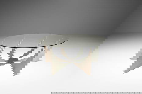 Mid-Century Modern Brutalist Coffee Table by Donald Drumm Aluminum Glass Top 1960s: Mid-Century Modern Brutalist Coffee Table by Donald Drumm Aluminum Glass Top 1960s This Brasilia Inspired Brutalist Coffee Table, attributed to Donald Drumm, showcases the bold and expressive energy o