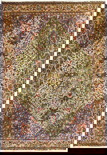 Rare Handcrafted 11'3" x 16' Persian Heriz Rug Multicolor Ivory: Rare Handcrafted 11'3" x 16' Persian Heriz Rug Multicolor Ivory Introducing the stunning 11' 3" x 16' Ivory Multicolor Amazing Persian Rare Heriz Rug, a masterpiece that adds unparalleled elegance to