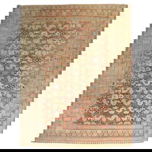 19th Century Hadji Jalili Tabriz Antique Rug 109 x 148 in: 19th Century Hadji Jalili Tabriz Antique Rug 109 x 148 in Discover a stunning piece of history with this late 19th-century Persian Tabriz rug, crafted by the renowned Hadji Jalili workshop in Tabriz,