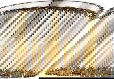 Elegant Lighting Sydney Flush-Mount Ceiling Light 8 Bulbs 13.5H 26W 26D: Elegant Lighting Sydney Flush-Mount Ceiling Light 8 Bulbs 13.5H 26W 26D Illuminate your space with the Sydney Ceiling Light, a stunning blend of classic and modern design. This flush-mount ceiling lig