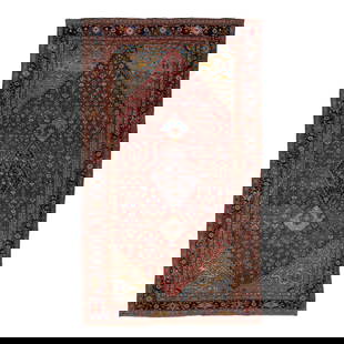 1890s Handmade Persian Bidjar Wool Rug Red Floral 7'3 x 12'6: 1890s Handmade Persian Bidjar Wool Rug Red Floral 7'3 x 12'6 Discover the timeless elegance of this 1890s antique Persian Bidjar rug. Expertly handmade, this exquisite piece features a vibrant red fie