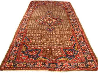 5'2" x 11' Salmon Pink Persian Koliai Runner Handmade Wool Rug: 5'2" x 11' Salmon Pink Persian Koliai Runner Handmade Wool Rug Enhance your space with this stunning 5' 2" x 11' Persian Koliai Runner, a handcrafted masterpiece by skilled Persian artisans. Showcasin