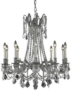 Elegant Lighting Rosalia Austro-Hungarian Crystal Chandelier 31H 28W 28D 10-Light: Elegant Lighting Rosalia Austro-Hungarian Crystal Chandelier 31H 28W 28D 10-Light Experience the exquisite beauty of the Austro-Hungarian Crystal Chandelier, a stunning centerpiece for any room. This