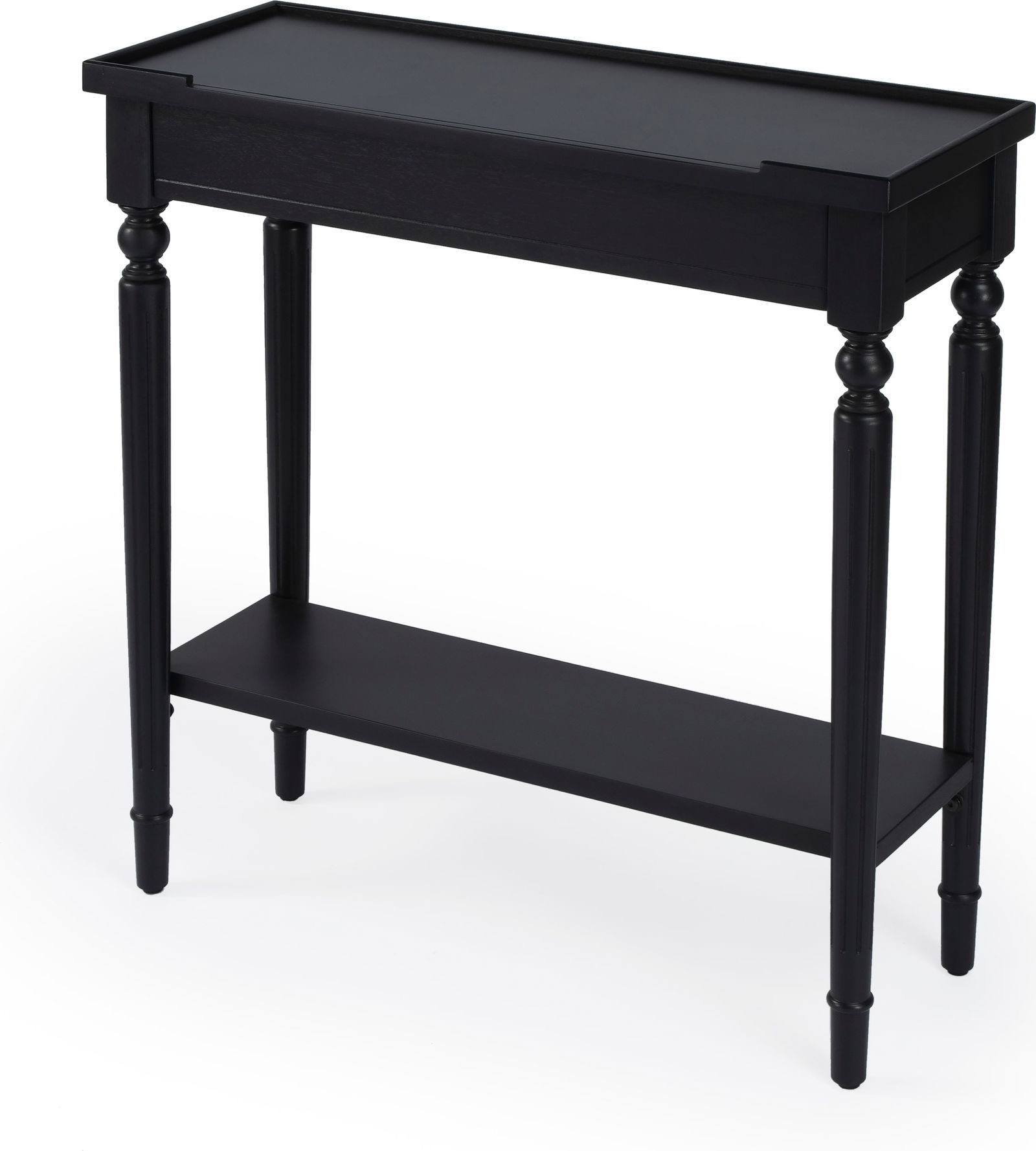 Butler Aubrey Transitional Console Table Hand-Painted 30.5H 29W 11D: Butler Aubrey Transitional Console Table Hand-Painted 30.5H 29W 11D Enhance your entryway with this stylish console table, designed for a transitional style that complements various decors. Featuring