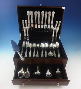 Reed & Barton French Renaissance Sterling Silver 70-Piece Flatware Set: Reed & Barton French Renaissance Sterling Silver 70-Piece Flatware Set Discover the exquisite French Renaissance Sterling Silver Flatware Set by Reed & Barton, featuring a total of 70 elegantly crafte