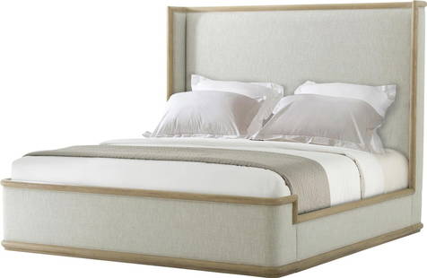 Theodore Alexander Catalina King Bed Dune Finish Wood: Theodore Alexander Catalina King Bed Dune Finish Wood Introducing the Elegant Catalina King Bed in Dune Finish, a stunning centerpiece for your bedroom. This bed features a classic design crafted from