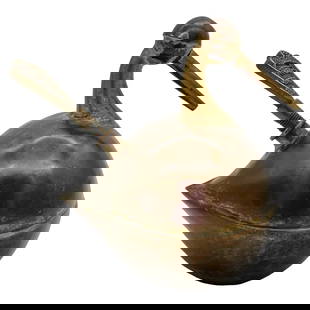 Early 20th Century Tribal Brass Iron Jeweler's Torch Karnataka India: Early 20th Century Tribal Brass Iron Jeweler's Torch Karnataka India Discover a remarkable piece of history with this early 20th Century brass and iron jeweler's torch from Karnataka, South India. Sta