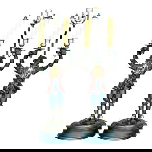 Vintage Boho Pair of Gilt Tipped Monkey Lamps: Vintage Boho Pair of Gilt Tipped Monkey Lamps Brighten your living space with this delightful pair of Vintage Boho gilt-tipped monkey lamps. Featuring a playful design accented with luxurious gold det