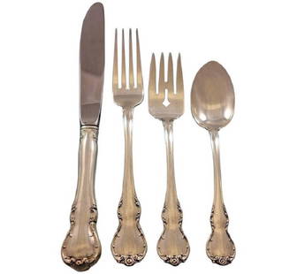Towle French Provincial Sterling Silver Flatware Set 48 Pieces with Storage Chest: Towle French Provincial Sterling Silver Flatware Set 48 Pieces with Storage Chest Discover the elegance of the French Provincial by Towle Sterling Silver Flatware Set, designed to enhance your dining
