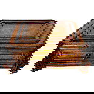 Napoleon III Exotic Burlwood Jewelry Box France 1870s: Napoleon III Exotic Burlwood Jewelry Box France 1870s This exquisite Napoleon III exotic burlwood jewelry/table box from France, dating to the 1870s, showcases the craftsmanship of the 19th century. W
