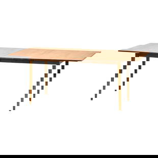 Mid-Century Maple Dining Table by Paul McCobb 73.5" Extendable: Mid-Century Maple Dining Table by Paul McCobb 73.5" Extendable This exquisite mid-century modern dining table, designed by Paul McCobb for Winchendon's Planner Group, showcases a refined and timeless