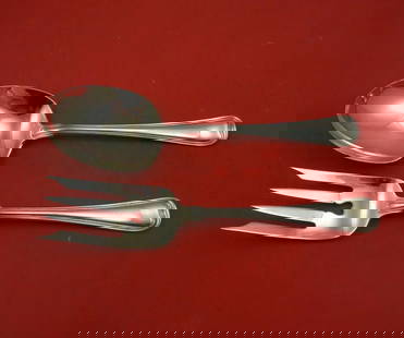 Gorham Old French Sterling Silver Salad Serving Set 2pc 8 1/2": Gorham Old French Sterling Silver Salad Serving Set 2pc 8 1/2" Elevate your dining experience with this exquisite 2-piece salad serving set from the renowned Gorham brand. Crafted from sterling silver