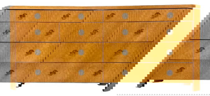 1960s Charles Pfister Modern Mahogany Dresser with 10 Drawers: 1960s Charles Pfister Modern Mahogany Dresser with 10 Drawers Experience timeless elegance with this 1960s modern dresser designed by Charles Pfister for Baker Furniture. Featuring ten spacious doveta