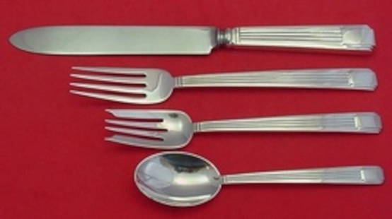 Tiffany & Co Century Sterling Silver 4-Piece Dinner Place Setting: Tiffany & Co Century Sterling Silver 4-Piece Dinner Place Setting Enhance your dining experience with the Century pattern by Tiffany & Co., a sterling silver dinner size place setting that embodies th