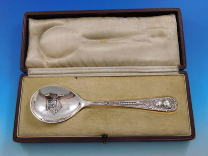 Tiffany & Co. Sterling Silver Preserve Spoon 6 3/4" 1st Place Heinz 1934: Tiffany & Co. Sterling Silver Preserve Spoon 6 3/4" 1st Place Heinz 1934 This exquisite Tiffany & Co. sterling silver preserve spoon is a remarkable piece of history, having been awarded 1st place in
