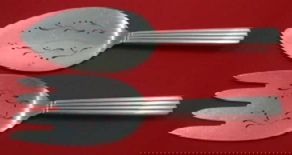 Georg Jensen Bernadotte Sterling Silver 2pc Fish Serving Set 10" & 9.5": Georg Jensen Bernadotte Sterling Silver 2pc Fish Serving Set 10" & 9.5" Elevate your dining experience with the Bernadotte by Georg Jensen Sterling Silver Fish Serving Set, a pristine 2-piece collecti