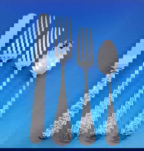Gorham Delhi Sterling Silver Flatware Set 17 Pieces Rare c1880: Gorham Delhi Sterling Silver Flatware Set 17 Pieces Rare c1880 Discover a rare and exquisite 17-piece flatware set crafted by Gorham in the stunning Delhi pattern, dating back to the 1880s. This sterl