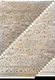 Elegant 8 x 10.7 Handmade Wool Oushak Area Rug from Iran: Elegant 8 x 10.7 Handmade Wool Oushak Area Rug from Iran Enhance your living space with this exquisite 8 x 10.7 New Handmade Wool Oushak Rug. Crafted by skilled artisans, this handwoven rug showcases