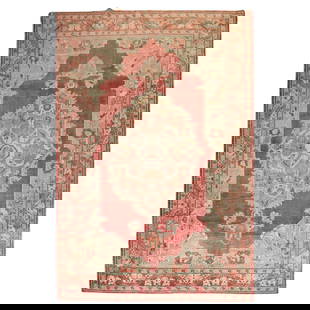 Zabihi Collection Antique Tabriz Turkish Rug 7'7'' x 11'6'' Wool Hand-Knotted: Zabihi Collection Antique Tabriz Turkish Rug 7'7'' x 11'6'' Wool Hand-Knotted Experience the timeless elegance of this antique Turkish rug from the Zabihi Collection, crafted in the early 20th century