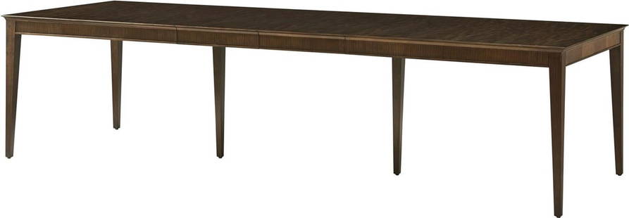 Theodore Alexander Lido Bistre Wood Dining Table 119.5 x 41.5 inches: Theodore Alexander Lido Bistre Wood Dining Table 119.5 x 41.5 inches Introducing the versatile Bistre Wood Dining Table, perfect for modern homes. This elegant rectangular table from the Lido collecti