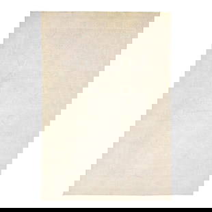 Handmade Modern Oushak Beige Wool Rug 12'1 x 17'10 Floral Design: Handmade Modern Oushak Beige Wool Rug 12'1 x 17'10 Floral Design This exquisite modern Oushak rug showcases a hand-knotted design crafted from high-quality wool. The soft beige color field is beautifu