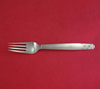Georg Jensen Mayan Sterling Silver Dinner Fork 7 1/4 Inch Flatware: Georg Jensen Mayan Sterling Silver Dinner Fork 7 1/4 Inch Flatware This exquisite Mayan dinner fork by Georg Jensen is crafted from high-quality sterling silver. Measuring 7 1/4 inches, it features th