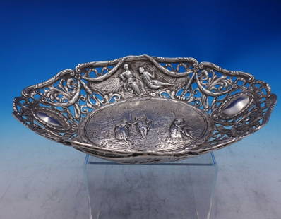 German .800 Silver Bowl with Courting Couples and Swags 1 5/8" Tall: German .800 Silver Bowl with Courting Couples and Swags 1 5/8" Tall German.800 Silver Bowl Courting Couples Swags Hanau Pseudo Hallmarks. Type: Bowl. Composition:.800 Silver. Exceptional german. 800 s
