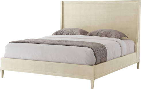 Theodore Alexander California King Bed Shagreen Finish Elegant Design: Theodore Alexander California King Bed Shagreen Finish Elegant Design This elegant California King bed features a sophisticated shagreen finish, adding a touch of luxury to your bedroom. With a height