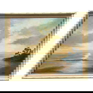 Vintage Boho Landscape Oil Painting 34 x 28 Canvas Artwork: Vintage Boho Landscape Oil Painting 34 x 28 Canvas Artwork Enhance your living space with this Vintage Boho Original Landscape Oil Painting on Canvas. This exquisite artwork showcases a serene landsca