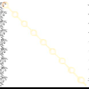 Harbor Diamonds 18K Yellow Gold Floral Diamond Tennis Bracelet 0.91 Carat: Harbor Diamonds 18K Yellow Gold Floral Diamond Tennis Bracelet 0.91 Carat This exquisite 18K Yellow Gold Diamond Floral Tennis Bracelet showcases a contemporary design, featuring 30 round brilliant di