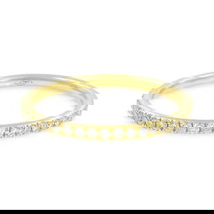 Rachel Koen 18K Yellow Gold Diamond Eternity Band 0.39ct Wedding Ring: Rachel Koen 18K Yellow Gold Diamond Eternity Band 0.39ct Wedding Ring This exquisite Micro Pave Delicate Diamond Eternity Band is a stunning piece crafted from 18K yellow gold. Featuring a total carat