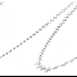 11.41ct Diamond Tennis Necklace in 18k White Gold 18.25in