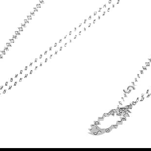 Cartier Love Pendant Necklace 18K White Gold 2 Diamonds 0.03 Ctw: Cartier Love Pendant Necklace 18K White Gold 2 Diamonds 0.03 Ctw This exquisite Cartier Love Pendant Necklace features a stunning design crafted in 18K White Gold, showcasing two round brilliant cut d