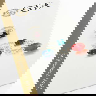 GIA Certified 18k White Gold Lab Grown Oval Ruby Diamond Halo Ring: GIA Certified 18k White Gold Lab Grown Oval Ruby Diamond Halo Ring This exquisite engagement ring features a stunning 2.25 ct lab-grown oval ruby set in solid 18k white gold. The ruby, certified by GI