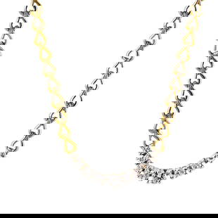 14K Yellow Gold Channel-Set Diamond Necklace 1.00ct 14.5in: 14K Yellow Gold Channel-Set Diamond Necklace 1.00ct 14.5in This exquisite 14K yellow gold diamond necklace features a stunning array of round brilliant cut diamonds totaling 1.00 carat, with a color g