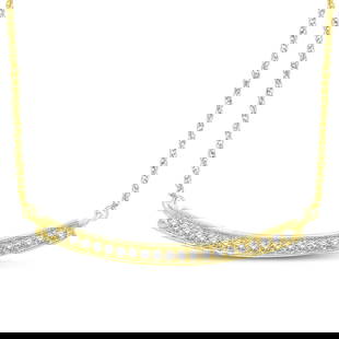 14K Yellow Gold 1/6 Ct.Tw. Diamond Stackable Necklace: 14K Yellow Gold 1/6 Ct.Tw. Diamond Stackable Necklace This Beautiful Necklace Is Available In 14K Yellow Gold. There Are 21 Round Diamonds With A Total Carat Weight Of 1/6 Ct Set In A Shared Prong Set