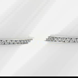 Tiffany & Co. Platinum 0.50ct Channel Set Diamond Eternity Ring: Tiffany & Co. Platinum 0.50ct Channel Set Diamond Eternity Ring This exquisite Tiffany & Co. Platinum Channel Diamond Eternity Stack Wedding Band Ring features a stunning design with 40 round brillian
