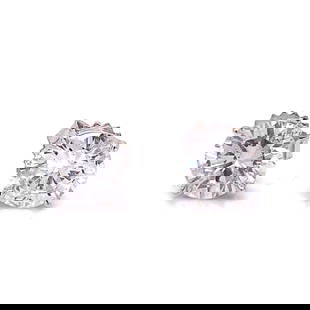 Elegant 2.50 Ct Diamond Studs in 14K White Gold: Elegant 2.50 Ct Diamond Studs in 14K White Gold Elevate your elegance with these stunning 2.50 Ct. Diamond Studs. Crafted in 14K white gold, these earrings feature two exquisite diamonds that weigh ap