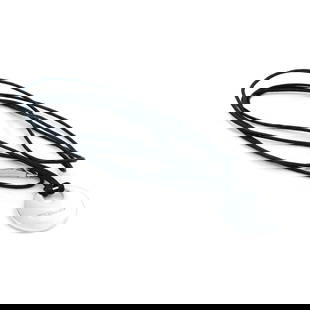 Pianegonda Sterling Silver Round Pendant on Black Leather Cord Necklace: Pianegonda Sterling Silver Round Pendant on Black Leather Cord Necklace This stunning Pianegonda pendant necklace features a large round pendant crafted from sterling silver, showcasing the brand's lo