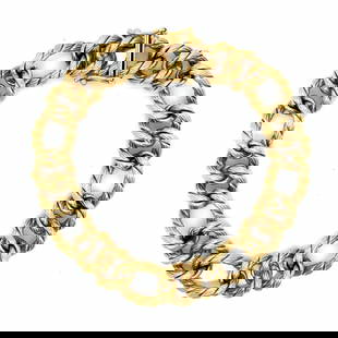 Tiffany & Co. 18K Yellow Gold Signed Bracelet: Tiffany & Co. 18K Yellow Gold Signed Bracelet This exquisite bracelet from Tiffany & Co. is crafted from 18K yellow gold, showcasing a stunning and timeless design. Weighing 55.8 grams, it measures 7.