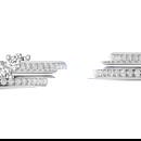 Diamond 3/4 Ct.Tw. Oval Shape Bridal Ring in 14K White Gold